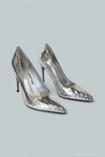 Women’s Noir Pumps - Silver Distressed - Sandal
