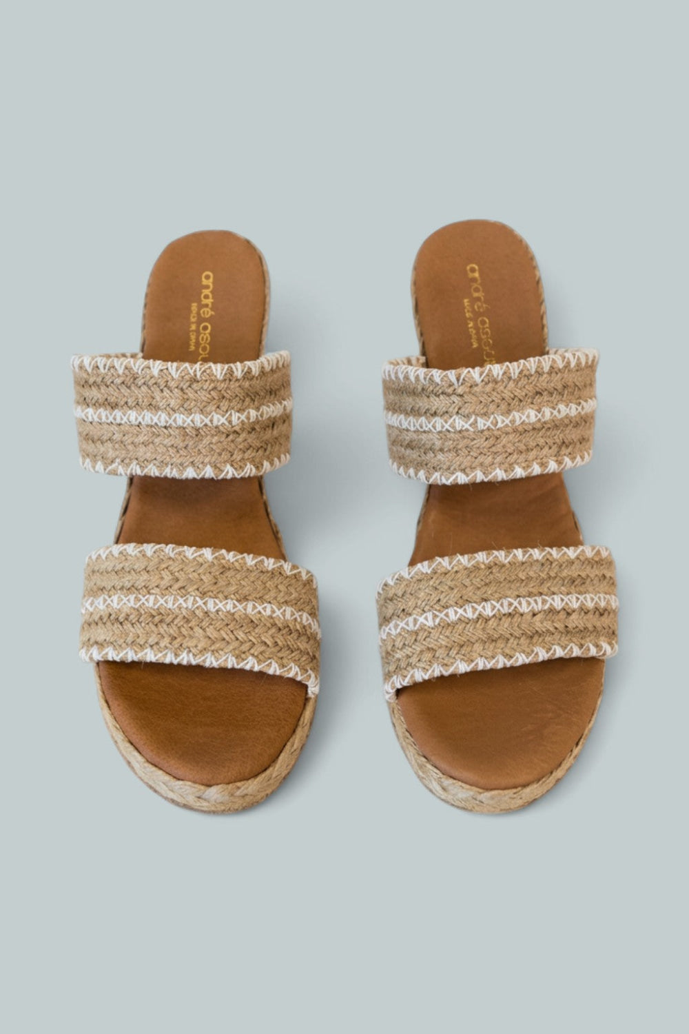 Women’s Nolita Woven Espadrille Wedge Sandals - Natural/White - 11 - Sandals