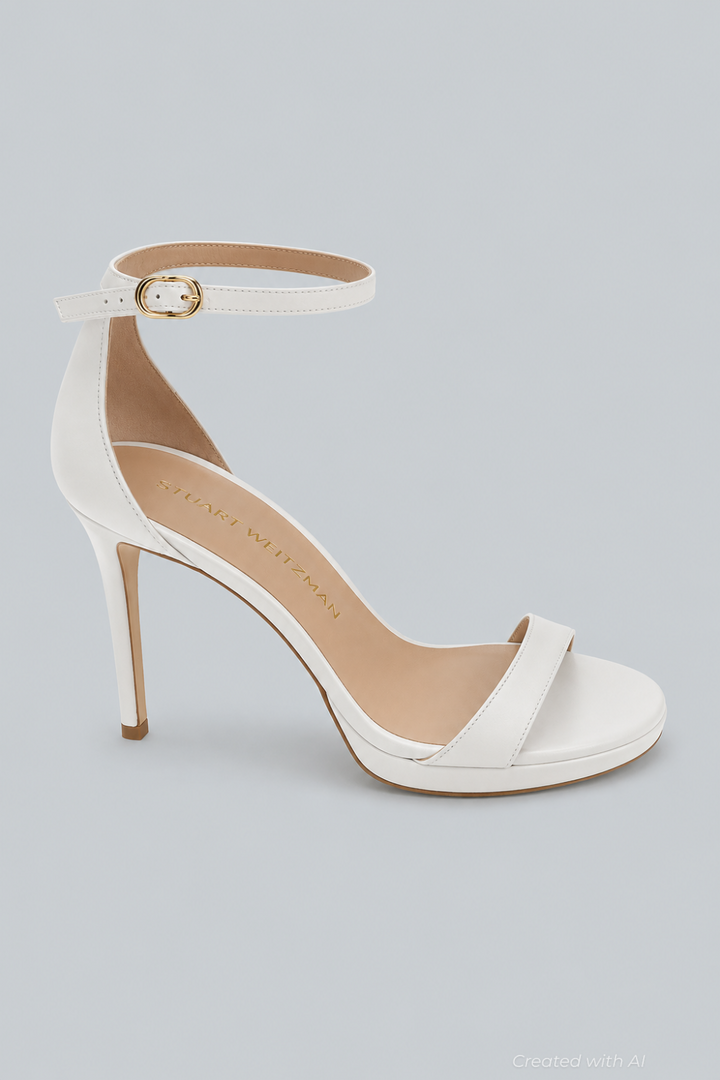Women’s Nudist Platform High Heel Sandals - Cream - Heels