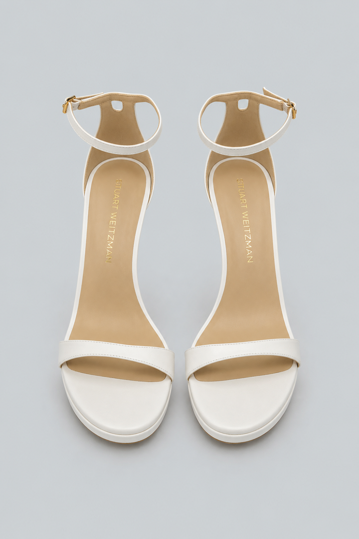 Women’s Nudist Platform High Heel Sandals - Cream - Heels