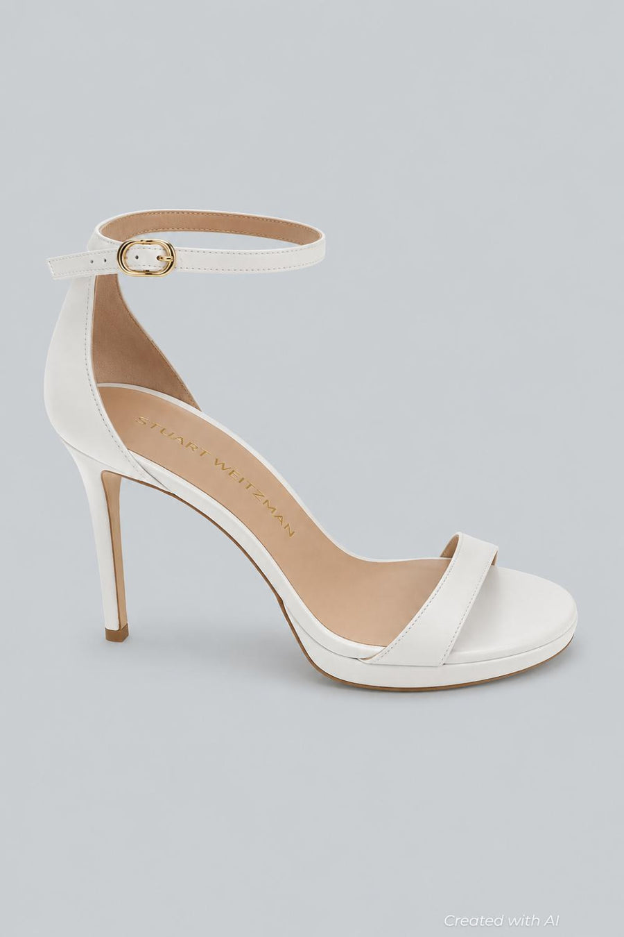 Women’s Nudist Platform High Heel Sandals - Cream - Heels