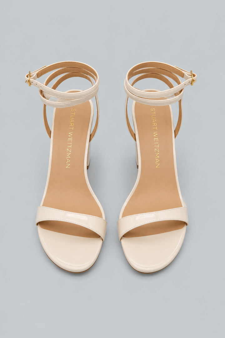 Women’s Nudist Wrap 100 Strappy High Heel Sandals - Cream. - 7 - Sandals