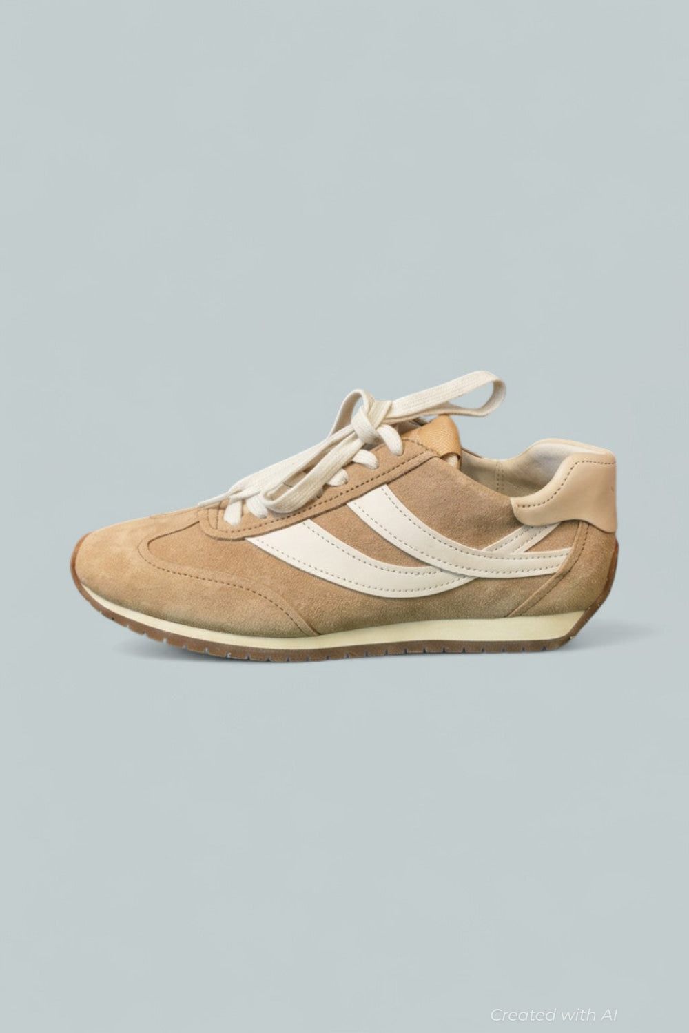 Women’s Oasis Runner Lace Up Sneakers - Tan - 6 - Sneaker