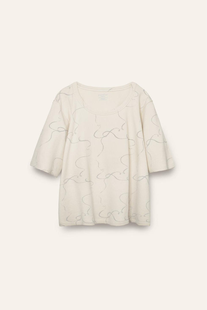 Women’s Organic Pima Cotton Lounge Tee - Breeze - T-shirt