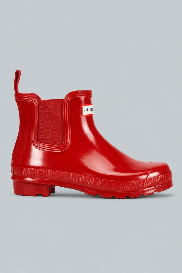 Women’s Original Chelsea Gloss Rain Boots - Military Red - 7 - Boots