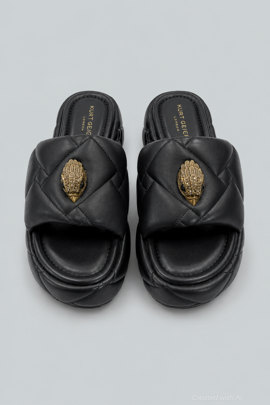 Women’s Orson Puffed Platform Slide Sandals - Black - 8.5 - Sandal