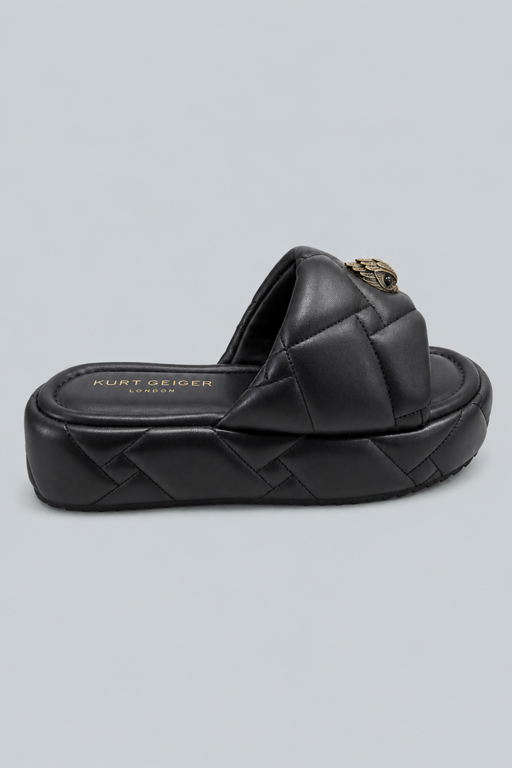 Women’s Orson Puffed Platform Slide Sandals - Black - 8.5 - Sandal