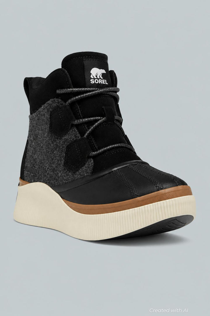 Women’s Out N About Classic Waterproof Boots - Black/Chalk - 6.0 M - Boots