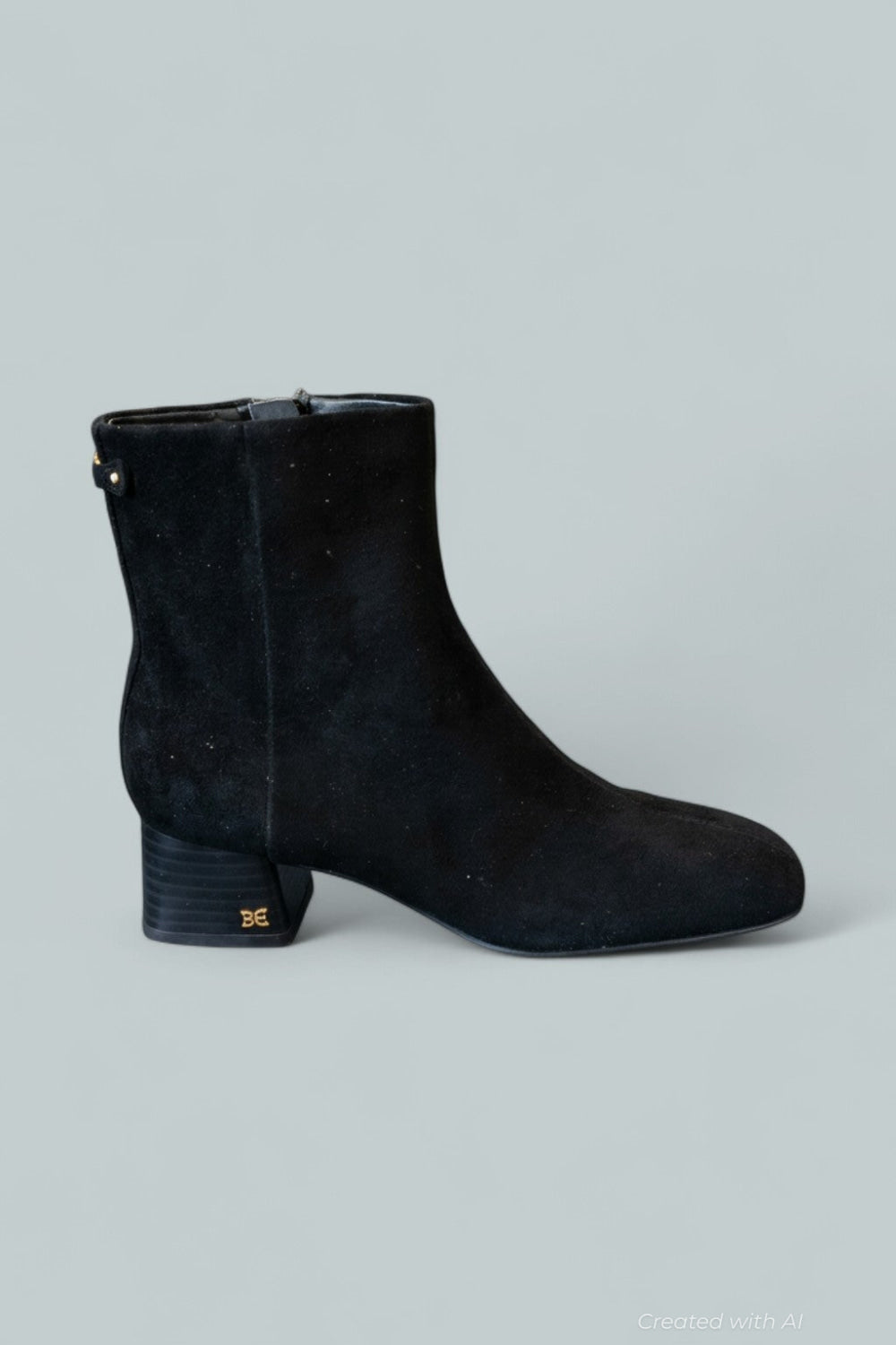 Women’s Paige Square Toe Block Heel Ankle Booties - Black - Bootie