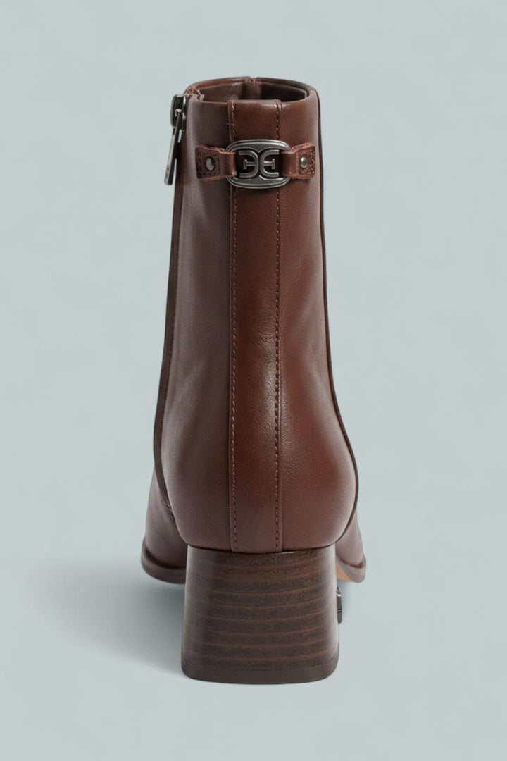 Women’s Paige Square Toe Block Heel Ankle Booties - Spiced Pecan - 6.5 - Bootie