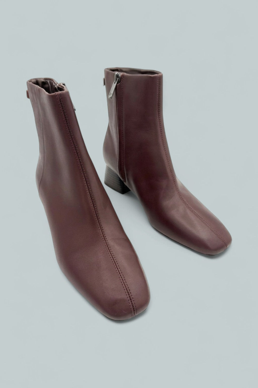 Women’s Paige Square Toe Block Heel Ankle Booties - Spiced Pecan - 6.5 - Bootie