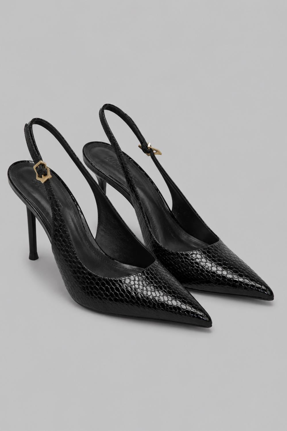 Women’s Paola Pointed Slingback Pumps - Black - Slingback