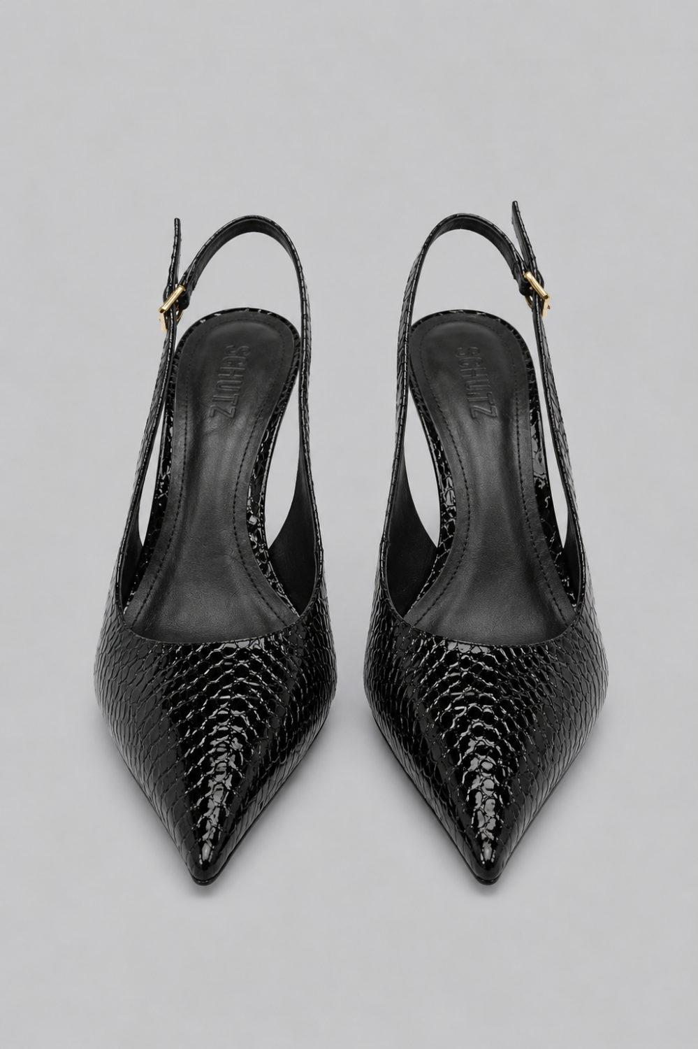 Women’s Paola Pointed Slingback Pumps - Black - Slingback
