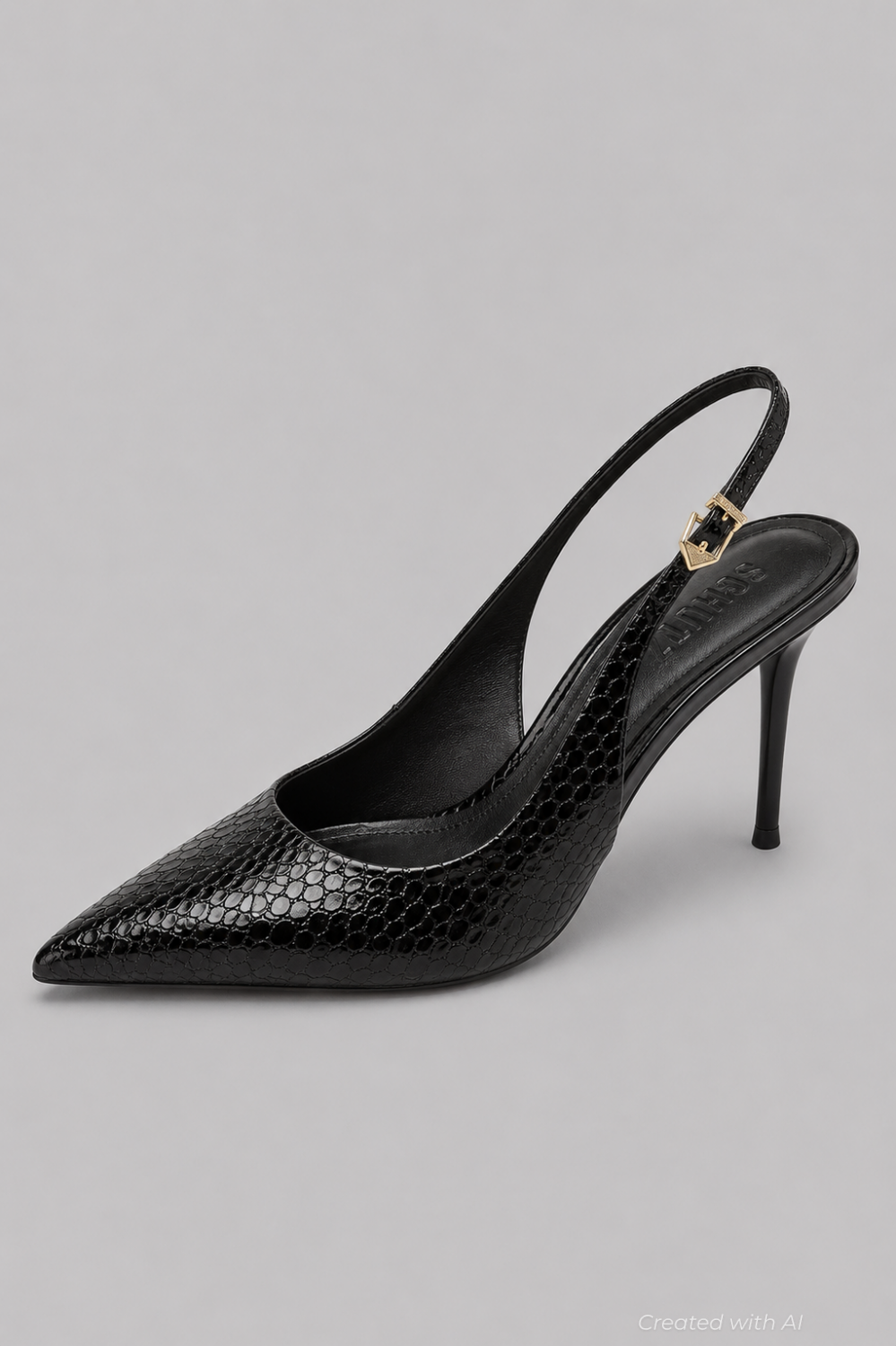 Women’s Paola Pointed Slingback Pumps - Black - Slingback