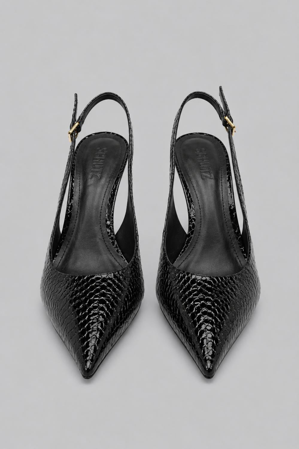 Women’s Paola Pointed Slingback Pumps - Black - Slingback