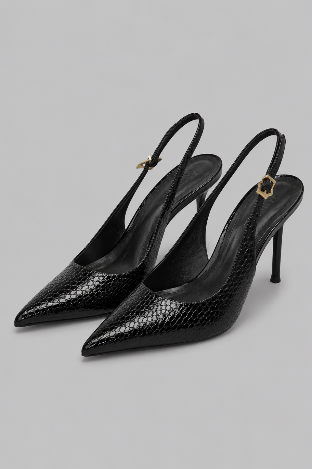 Women’s Paola Pointed Slingback Pumps - Black - Slingback