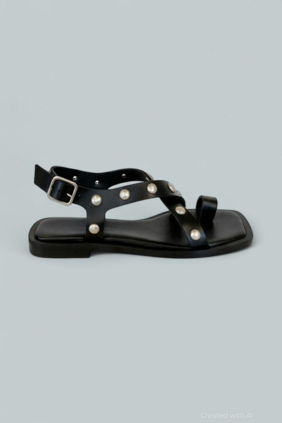 Women’s Paxton Embellished Sandals - Black Studs - Sandals