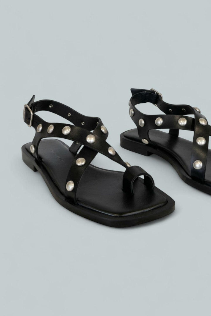 Women’s Paxton Embellished Sandals - Black Studs - Sandals