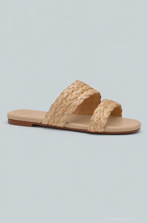 Women’s Paz Woven Slide Sandals - Natural - Sandal