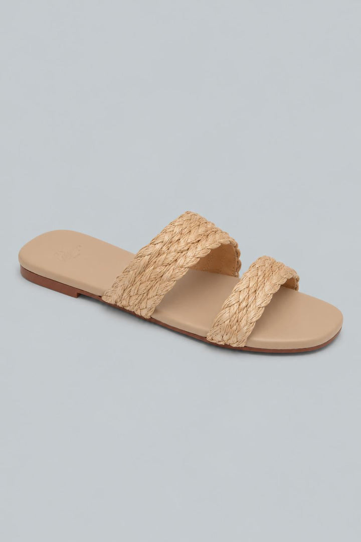 Women’s Paz Woven Slide Sandals - Natural - Sandal
