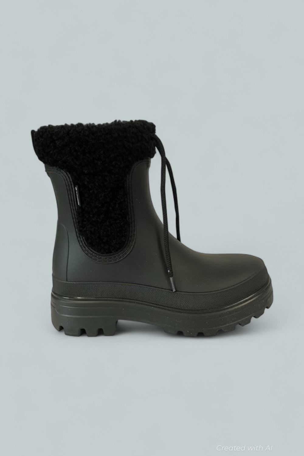 Women’s Peak Boots - Black Rubber - 6 - Boots