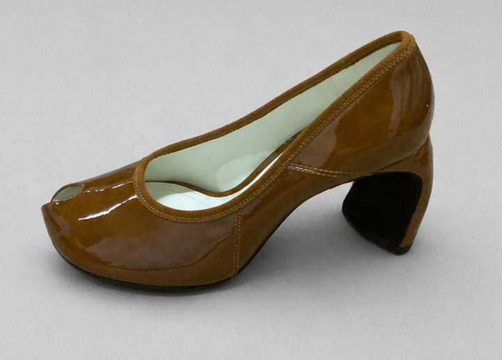 Women’s Peep Toe Pumps - Caramel - 8 - Heels