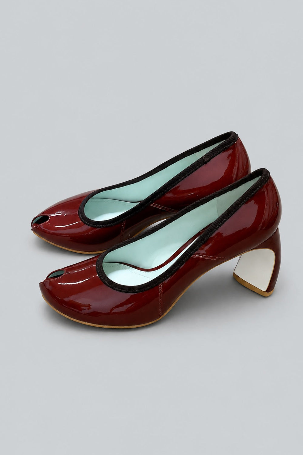 Women’s Peep Toe Pumps - Russet Brown - 8.5 - Sandal