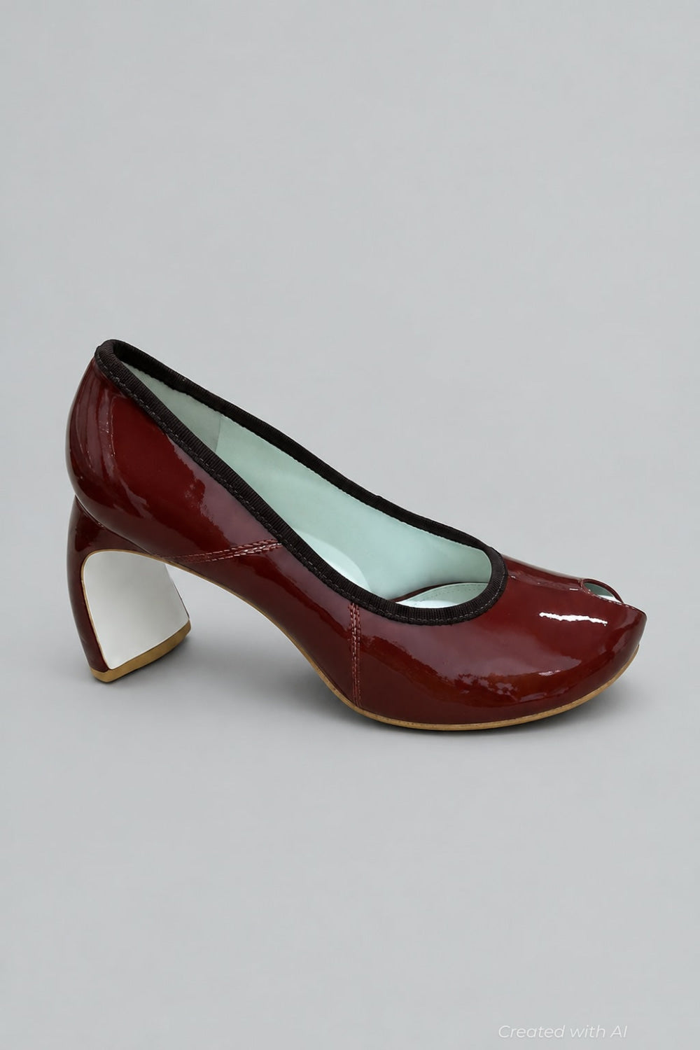 Women’s Peep Toe Pumps - Russet Brown - 8.5 - Sandal