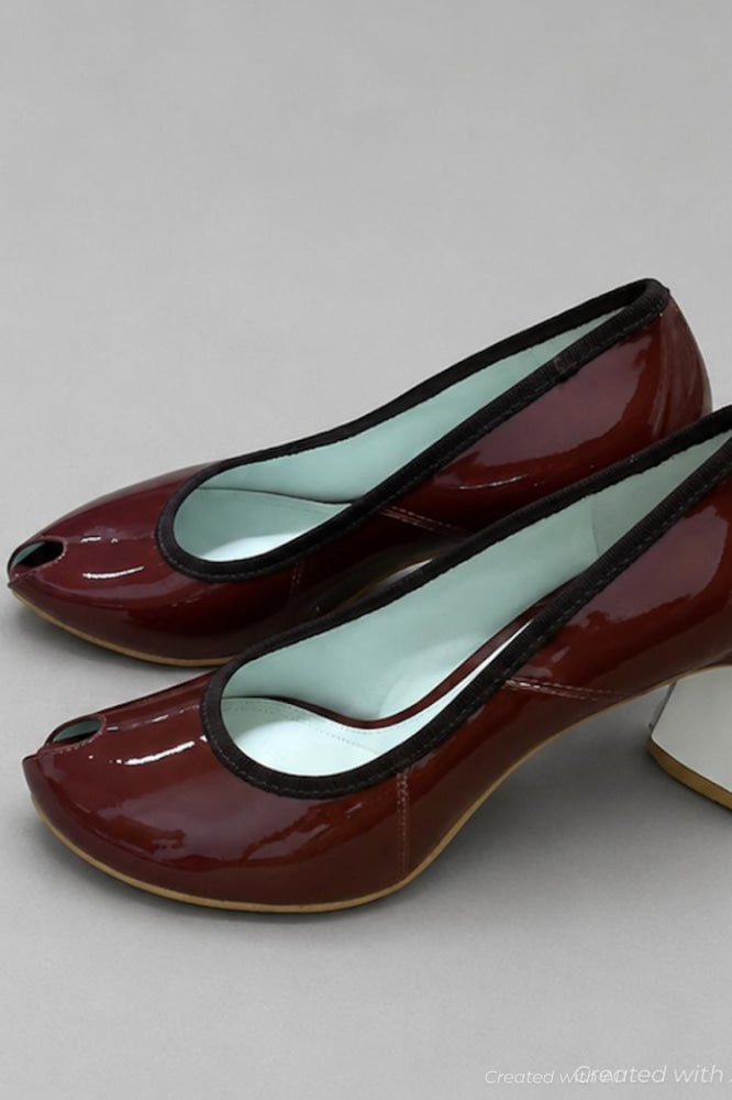 Women’s Peep Toe Pumps - Russet Brown - 8.5 - Heels