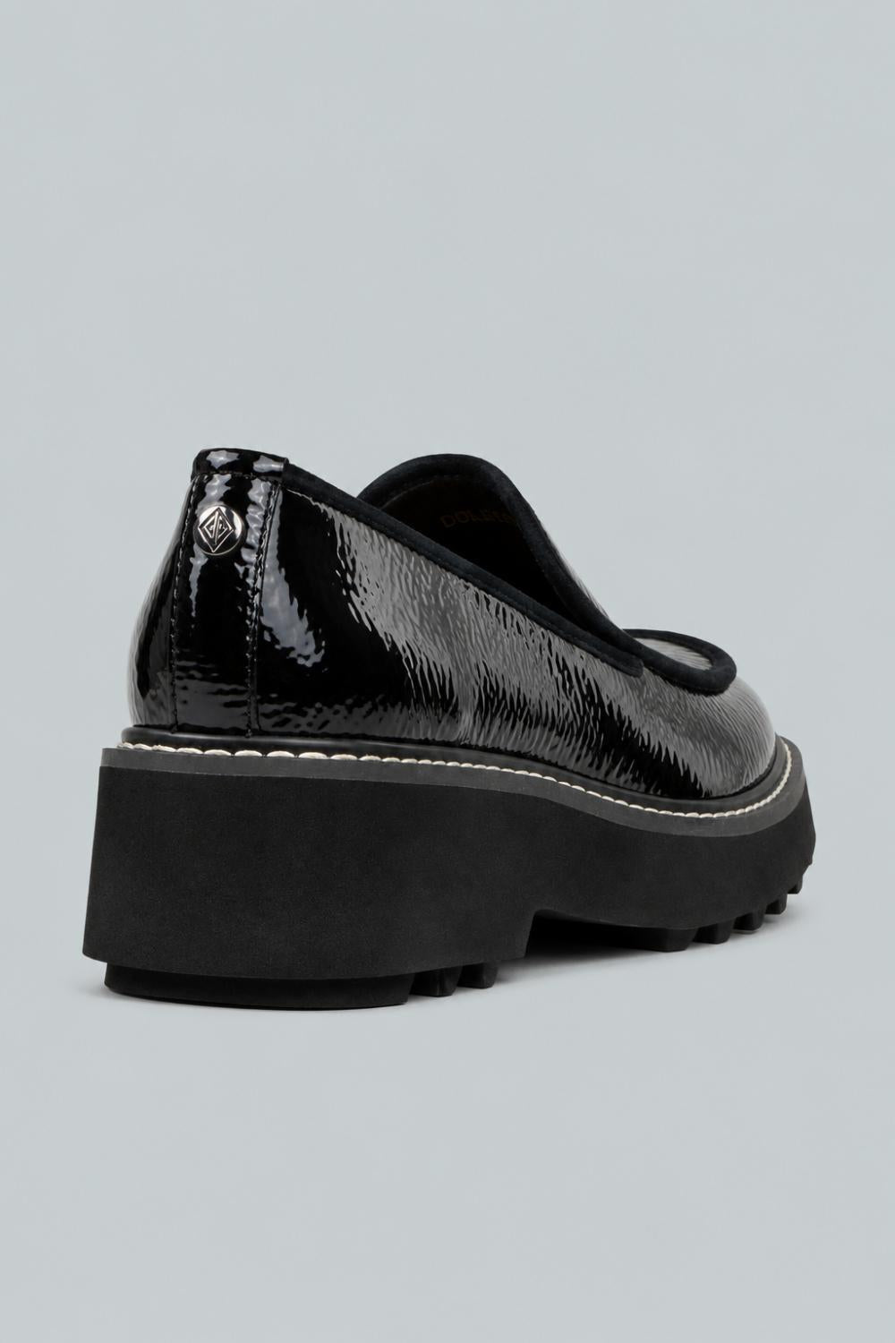 Women’s Peggi Leather Wedge Loafers - Black - Loafers
