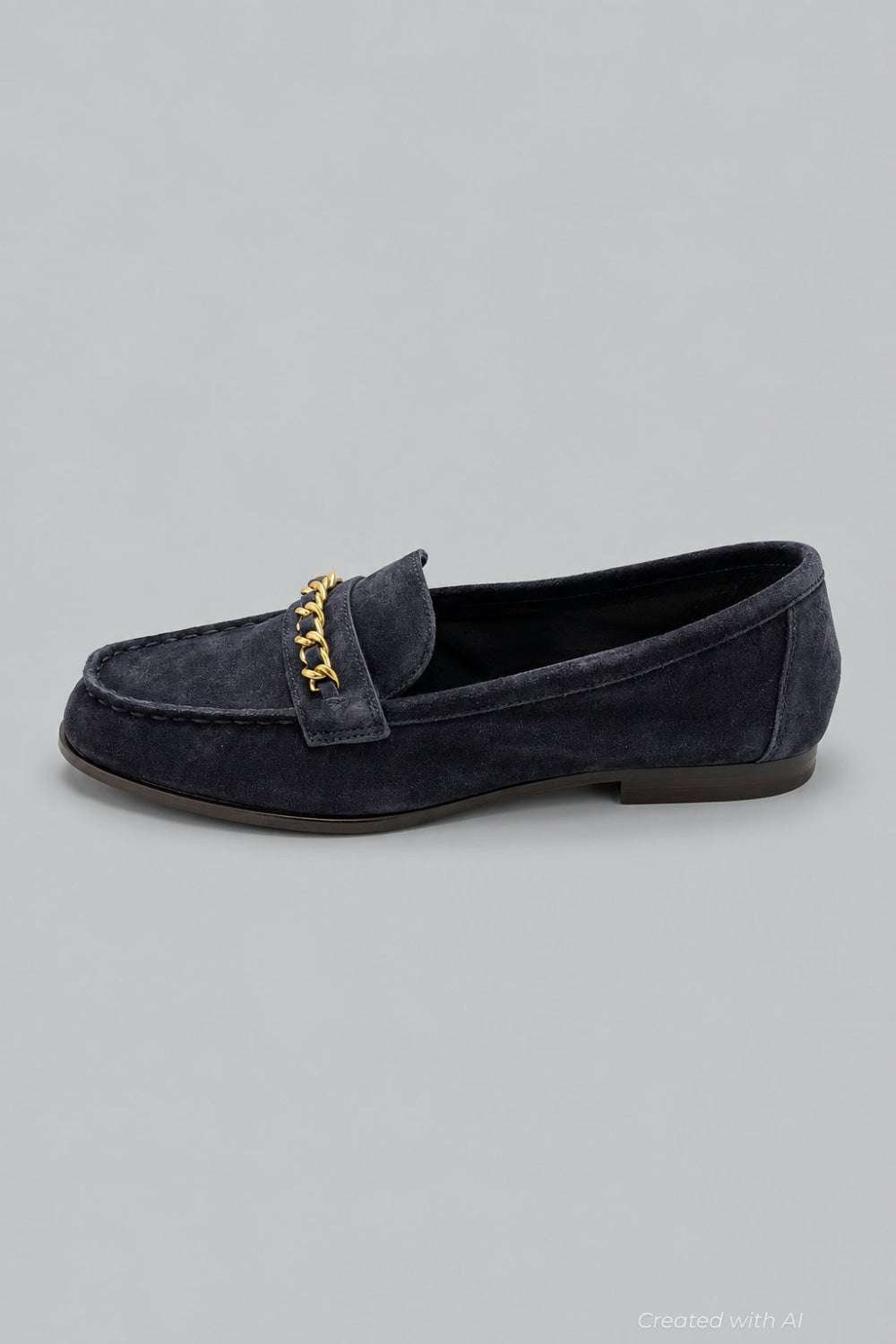 Women’s Penny Chain Loafer Flats - Navy - 7.5 - Loafers