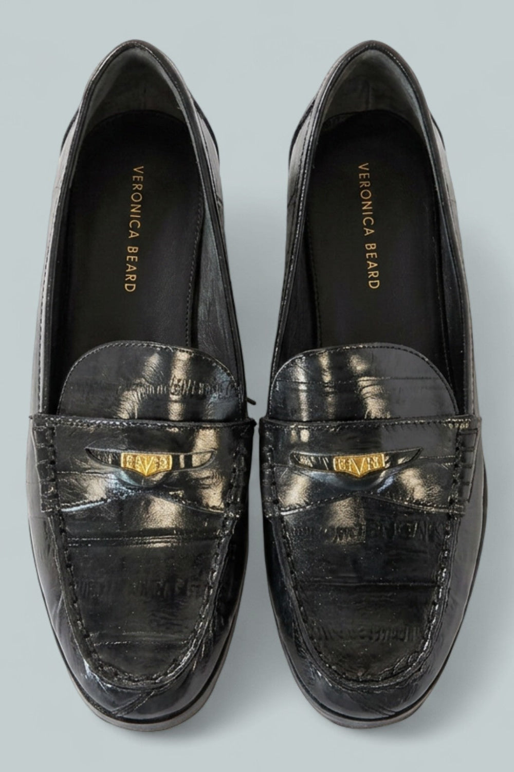 Women’s Penny Lug Loafer Flats - Black - Loafers
