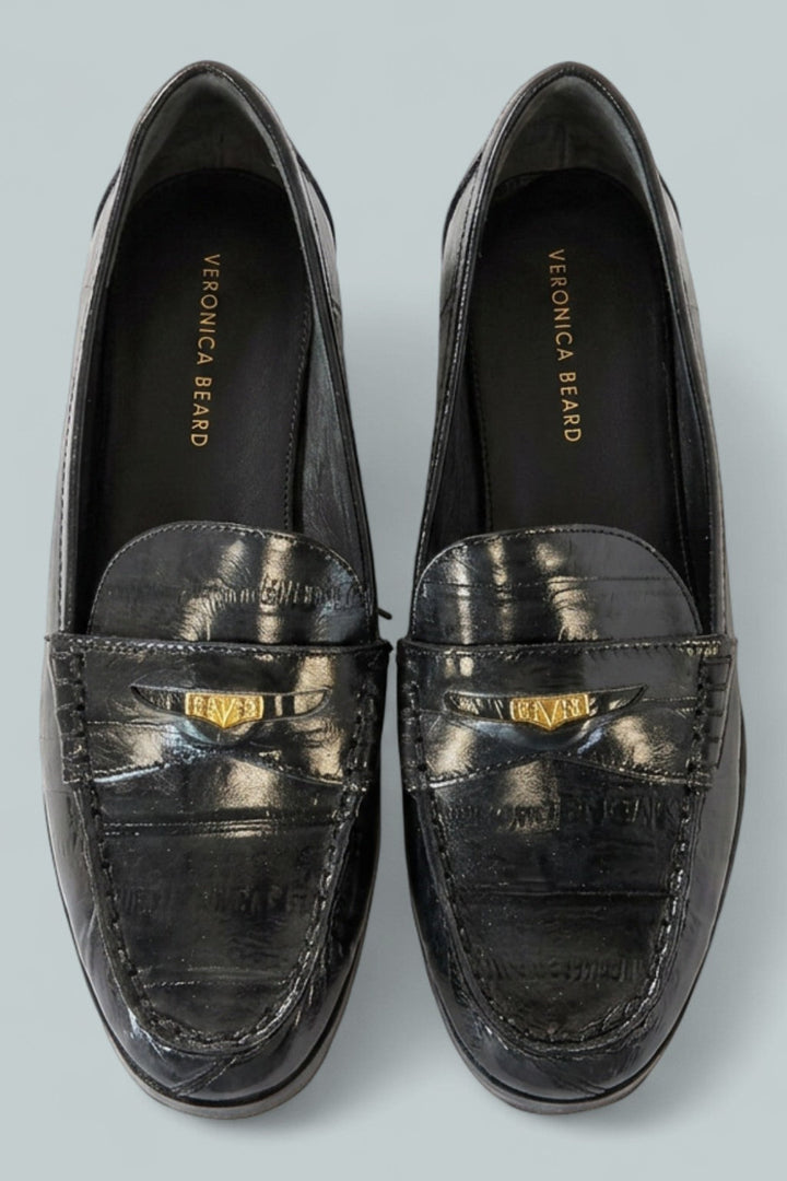 Women’s Penny Lug Loafer Flats - Black - Loafers