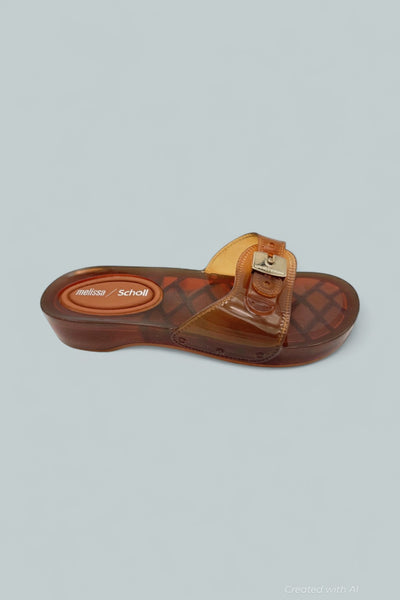 Women’s Pescura Heel + Scholl Slides - Clear Brow - 8 - Sandals