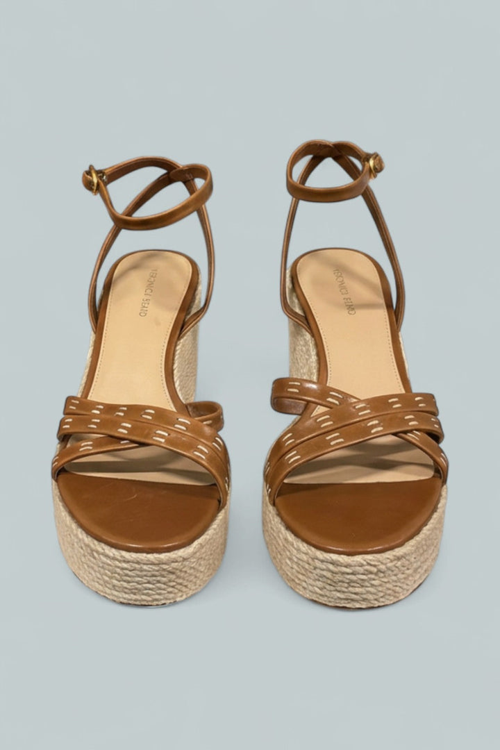 Women’s Philene Espadrille Wedge Sandals - Caramel - 10 - Espadrille