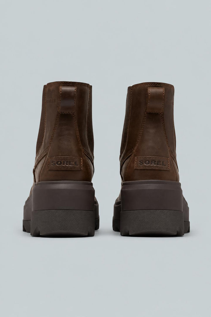 Women’s Platform Chelsea Boots - Tobacco/Blackened Brown - Boots