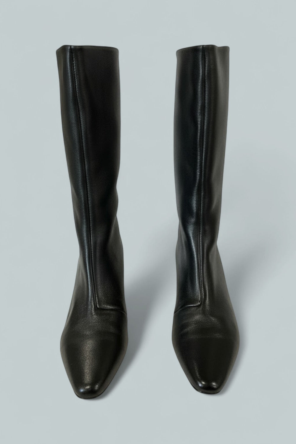 Women’s Pointed Mid Shaft Boots - Black - 7.5 - Boots