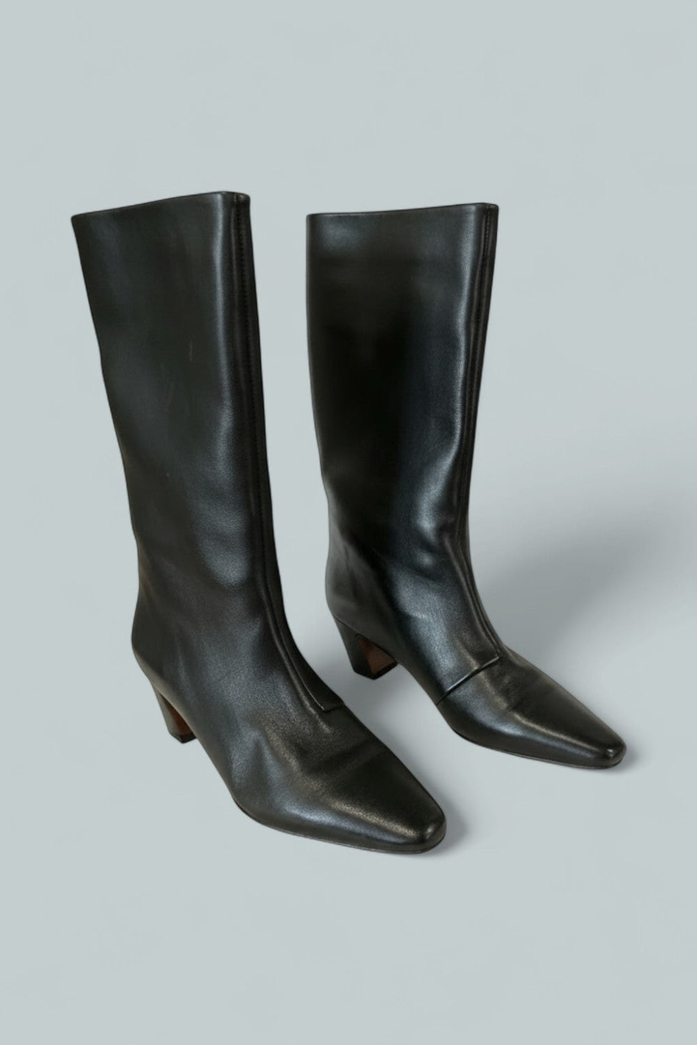 Women’s Pointed Mid Shaft Boots - Black - 7.5 - Boots
