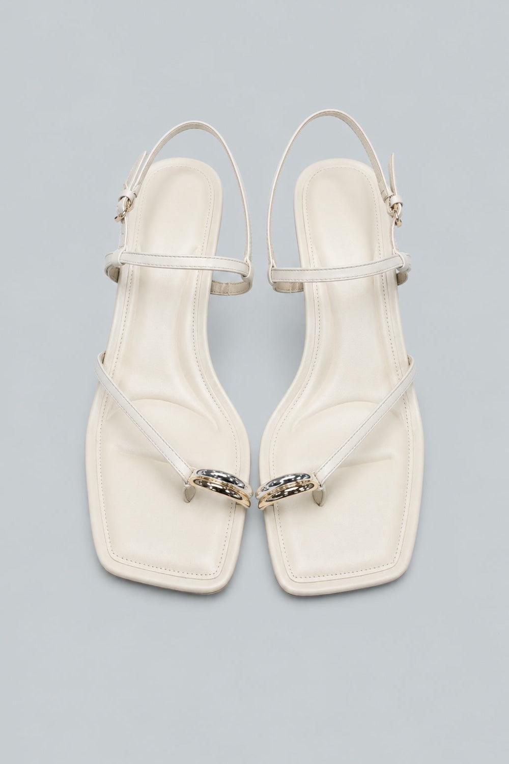 Women’s Polli Kitten Heel Sandals - Birch Sand - Sandals