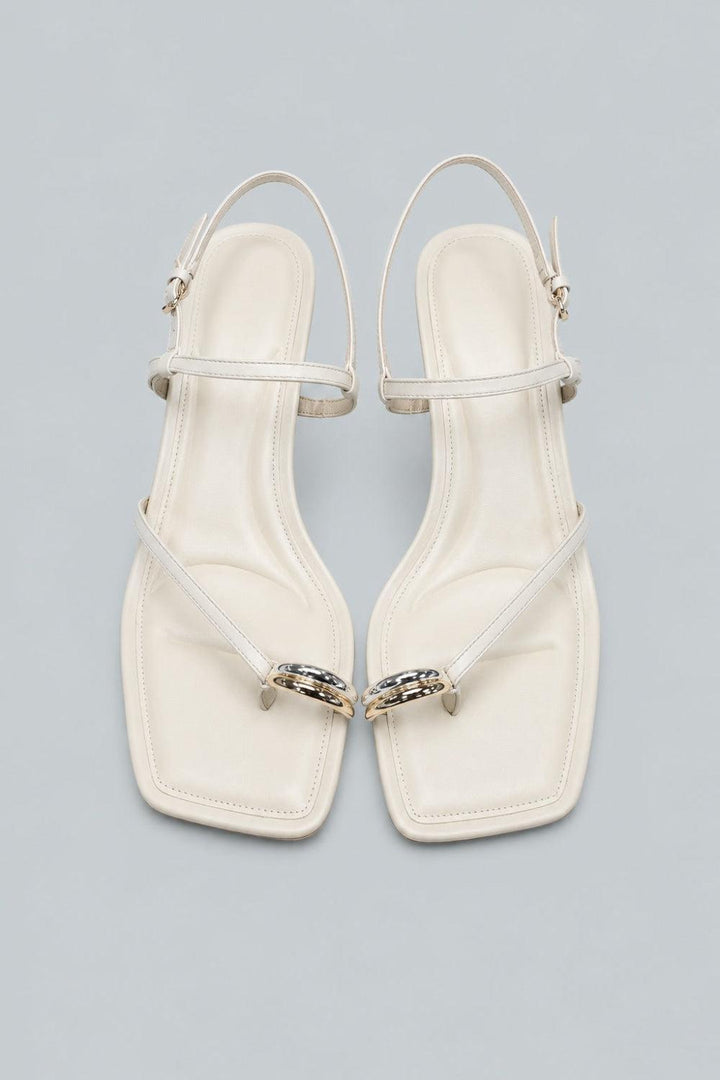 Women’s Polli Kitten Heel Sandals - Birch Sand - Sandals