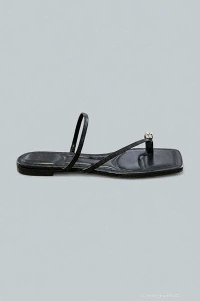 Women’s Polli Toe Ring Sandals - Black - 8.5 - Sandals