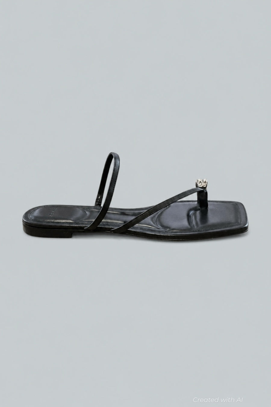 Women’s Polli Toe Ring Sandals - Black - 8.5 - Sandals