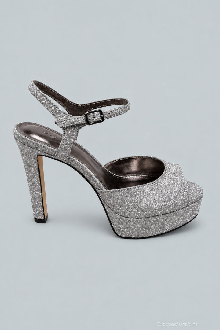 Women’s Poppy Platform Sandals - Silver - 7.5 - Sandals