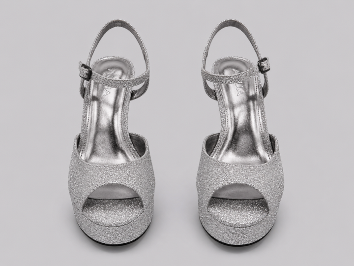 Women’s Poppy Platform Sandals - Silver - 7.5 - Sandal
