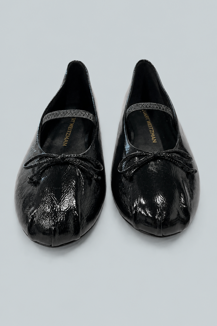 Women’s Prima Bow Ballet Flats - Black - 7.5 - Flats
