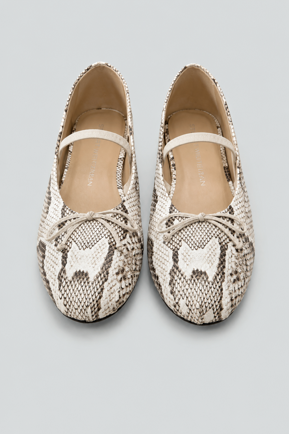Women’s Prima Bow Ballet Flats - Cream/Linen - 7.5 - Mary Jane