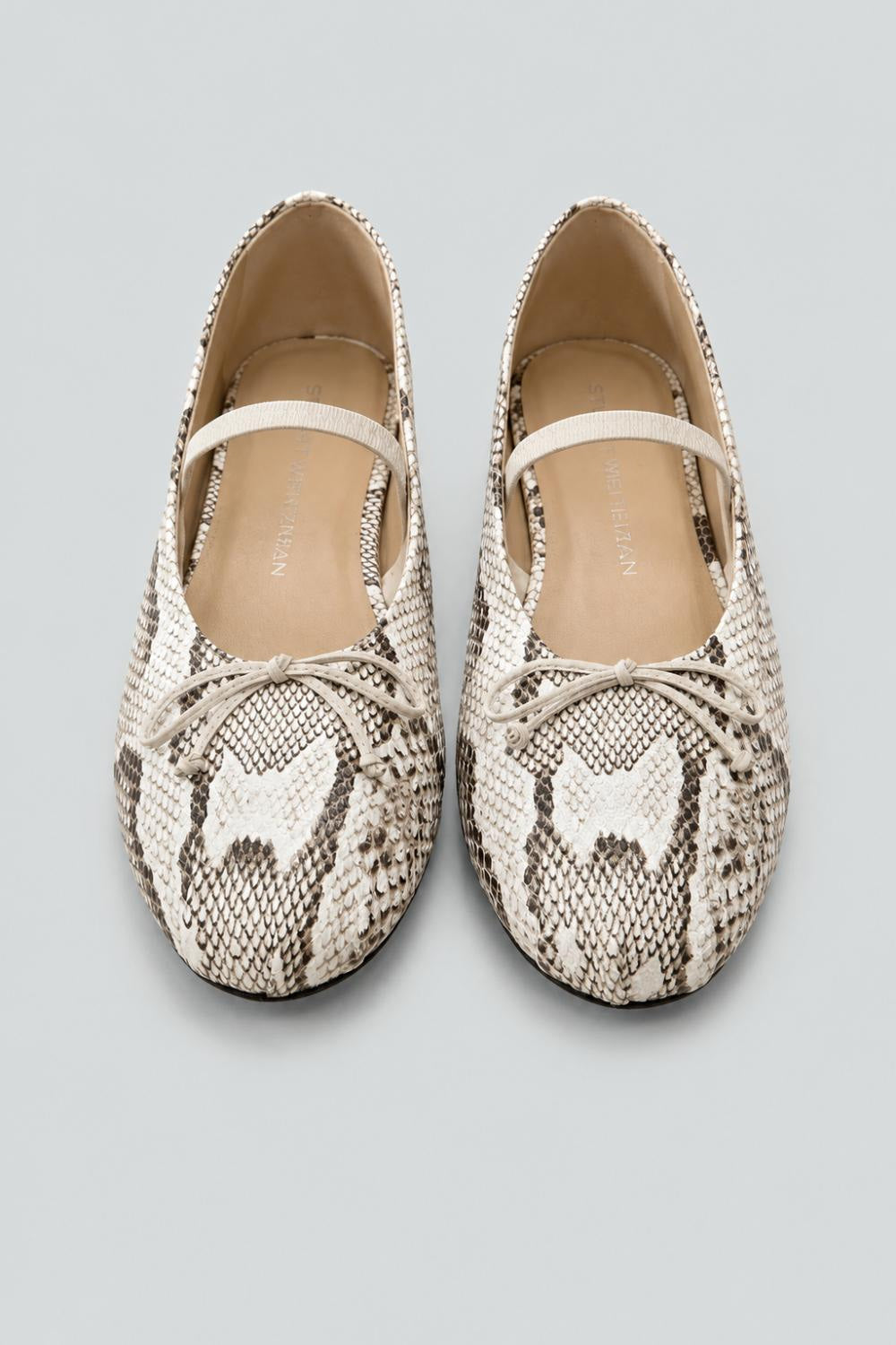Women’s Prima Bow Ballet Flats - Cream/Linen - 7.5 - Mary Jane