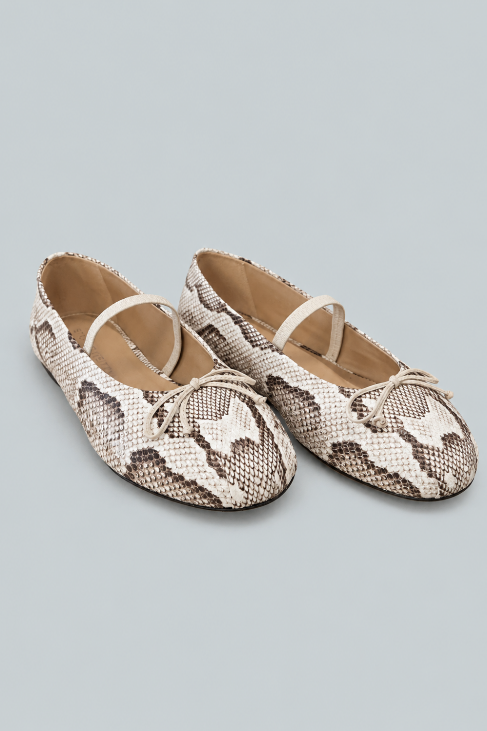 Women’s Prima Bow Ballet Flats - Cream/Linen - 7.5 - Mary Jane
