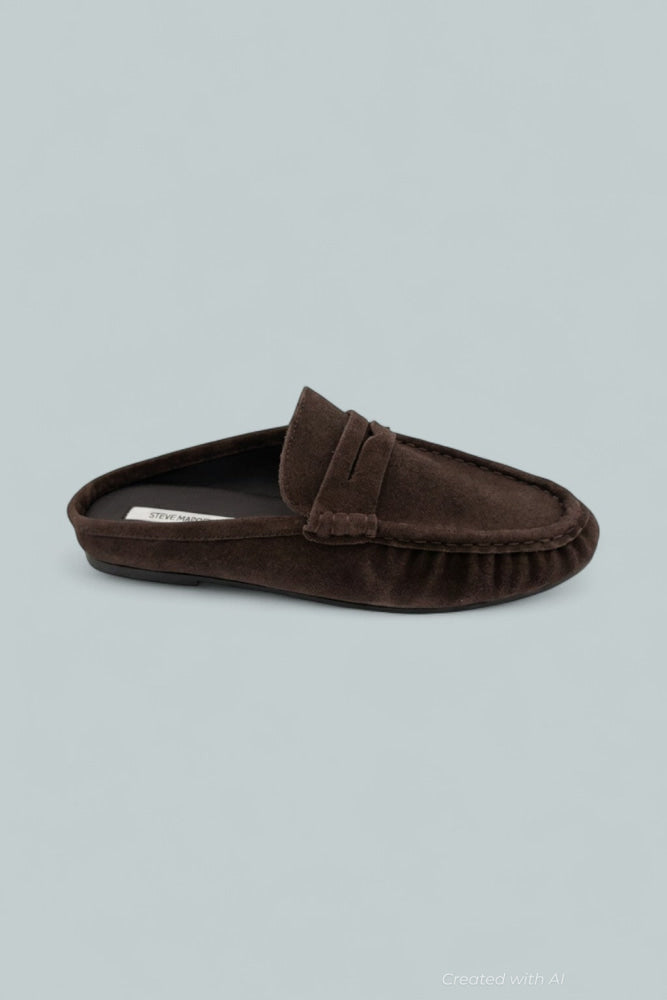 Women’s Rafe Penny Loafer Mules - Chocolate Brown Suede - Mules