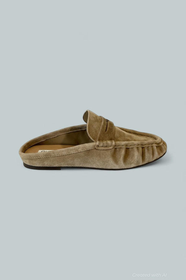 Women’s Rafe Penny Loafer Mules - Taupe Suede - Loafers
